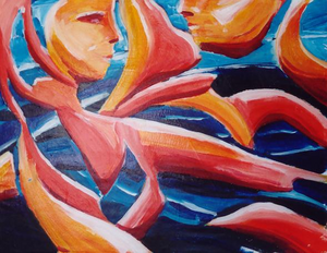 Salsa en Argentijnse tango schilderijen