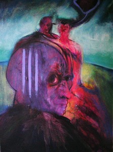 Figuratieve schilderijen en gemengde technieken met diverse onderwerpen.