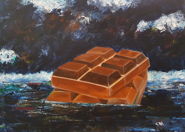 Chocolade rots in zee