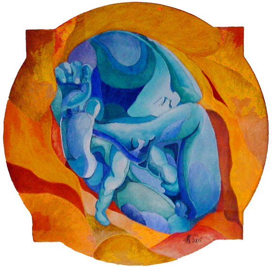 'Babyjongen in Wording'