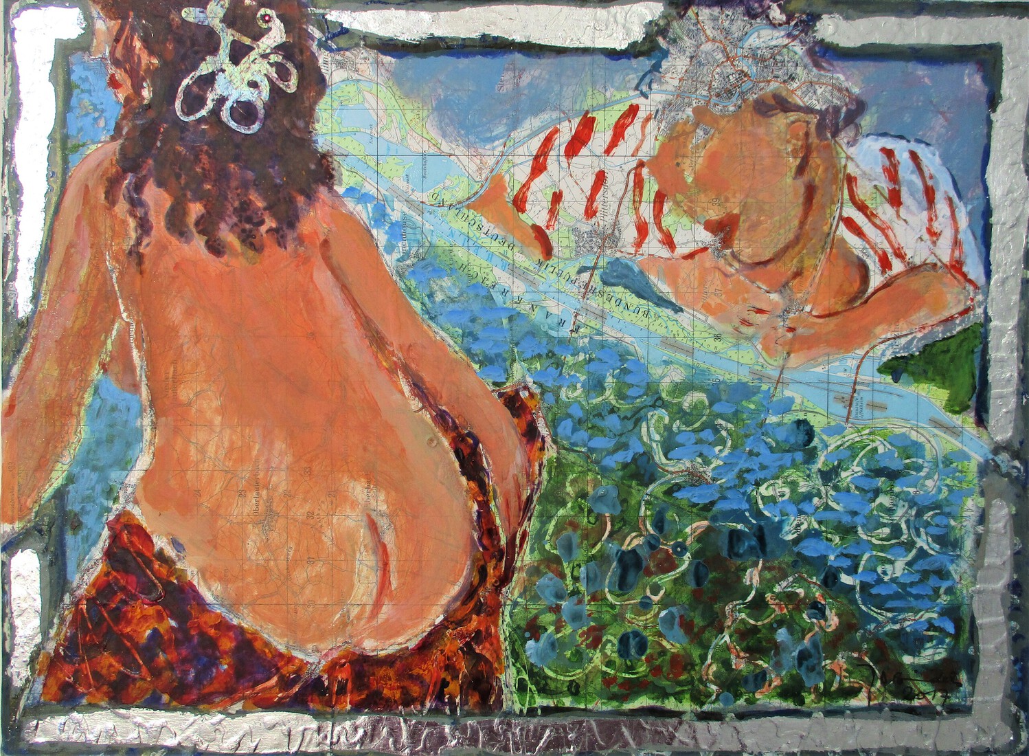 Franzi en Germaine ( twee baadsters aan de Rijn )