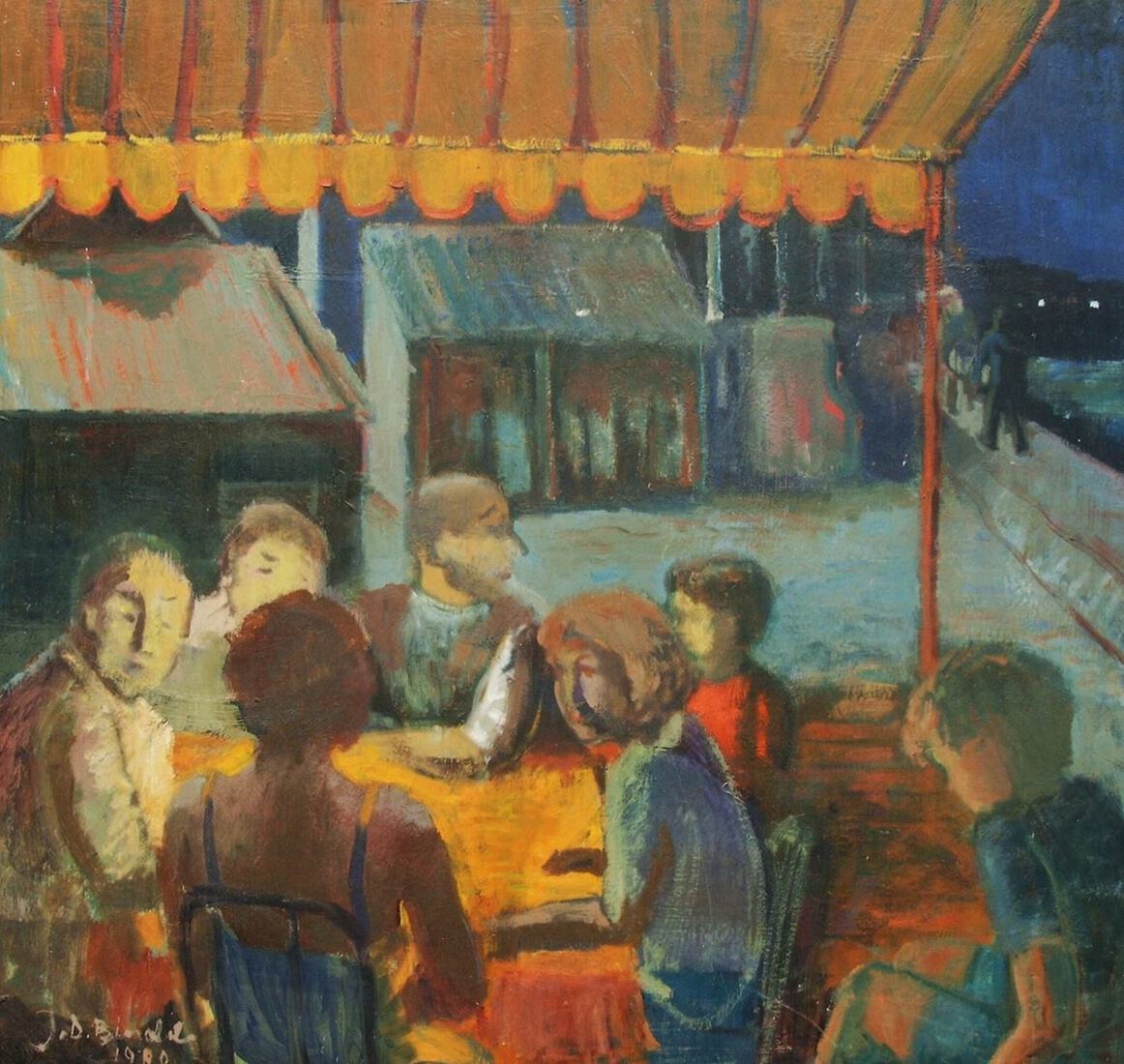 Droom van een zomervond aan zee