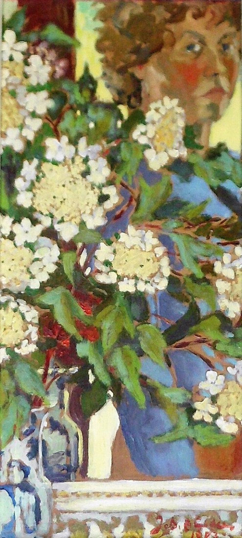Zelfportret met Viburnum
