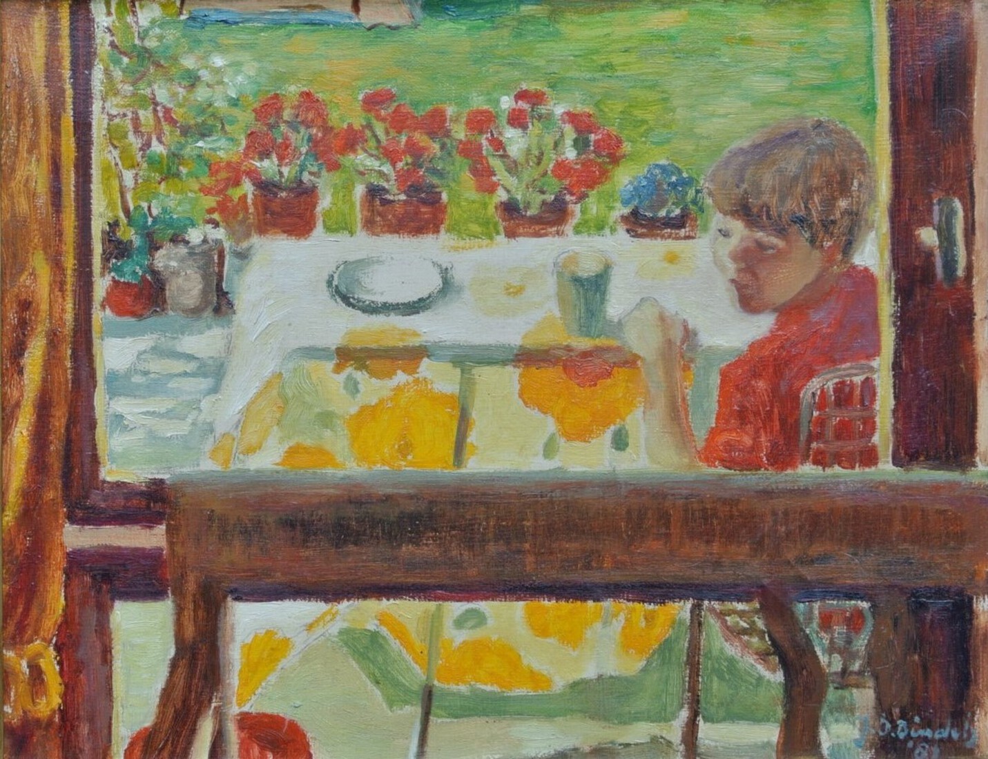 Exterieur met kleine jongen (Thomas )