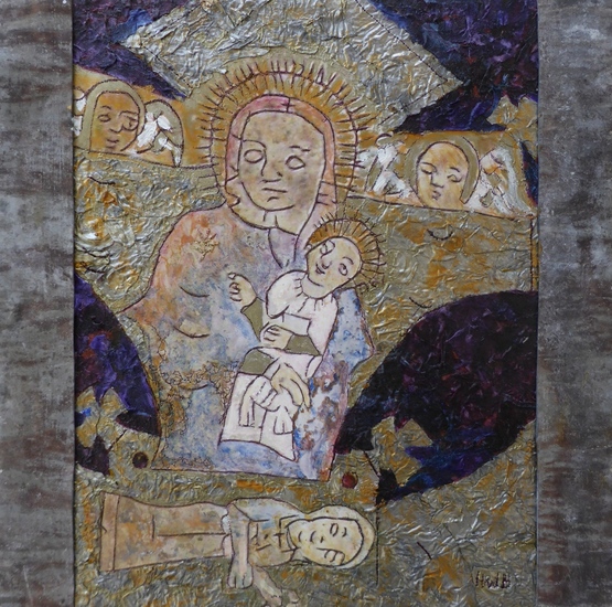 Maria met kind Ethiopie