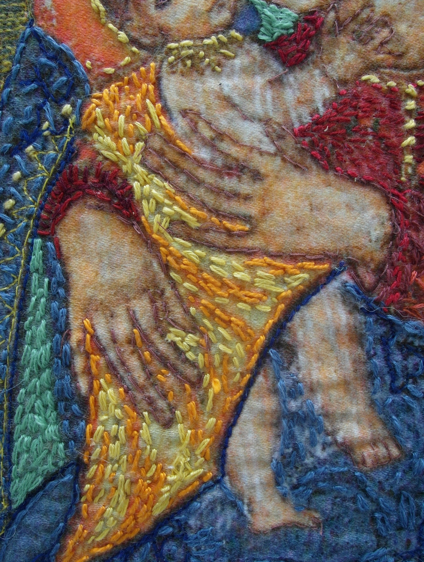 Maria en kind, knuffel