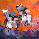 meesjes, musjes, pauwen, kippen en ander gevogelte