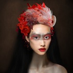 Het uitgangspunt van deze werken zijn fotoportretten van vrouwen, die digitaal bewerkt zijn. Jo van Gemerde gebruikt hiervoor o.a. afbeeldingen uit de natuur, archeologische en historische voorwerpen. Kortom: alles wat nodig is om een emotionele laag aan het portret toe te voegen.