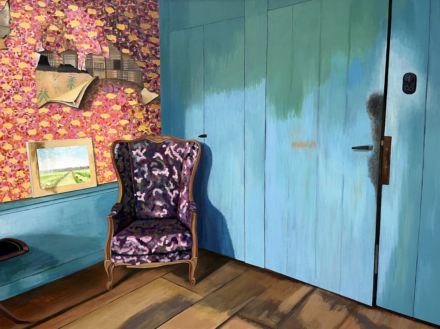 Abandoned farmhouse, Armchair