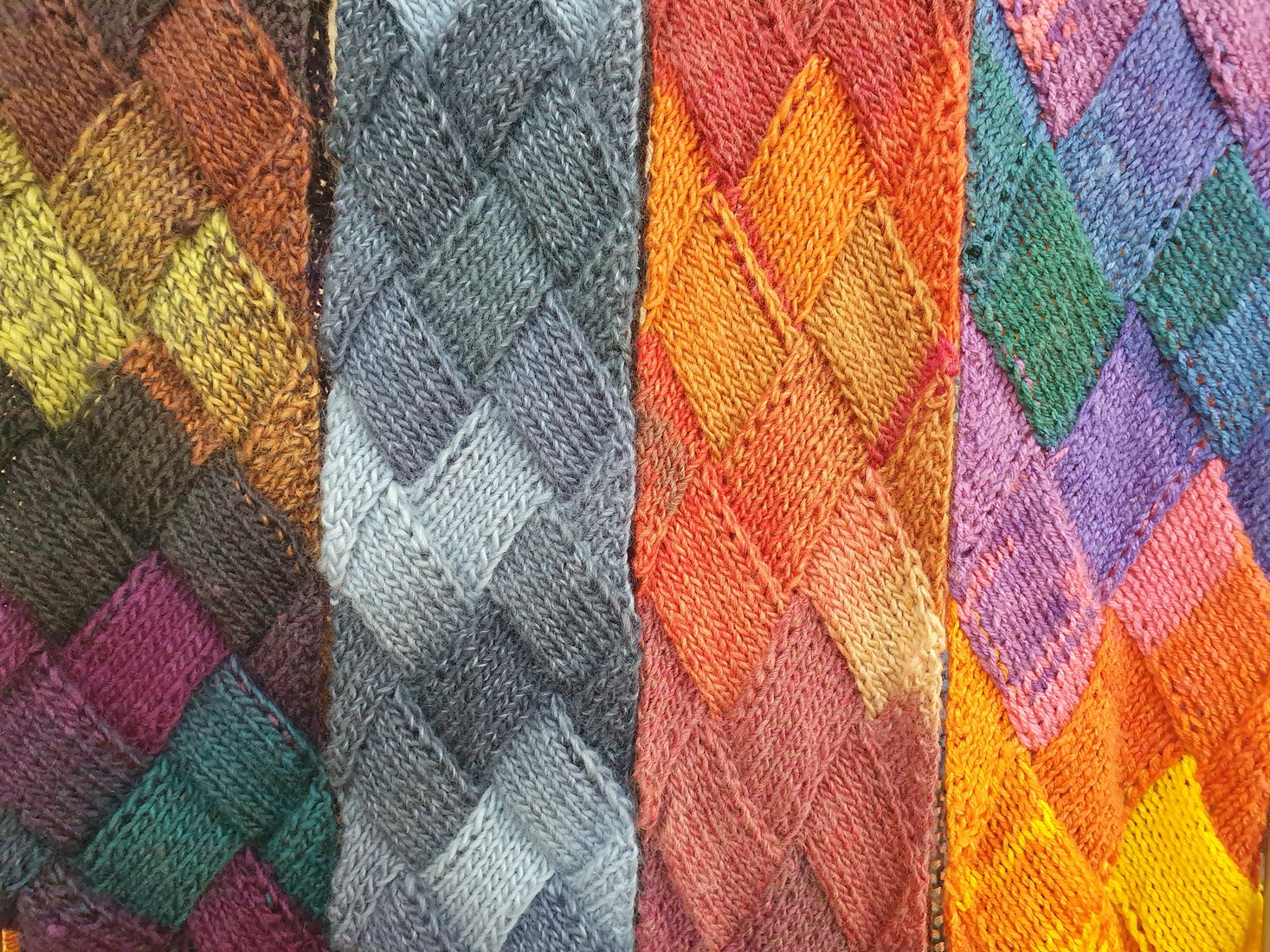 2022 sjaals vlechtbreien