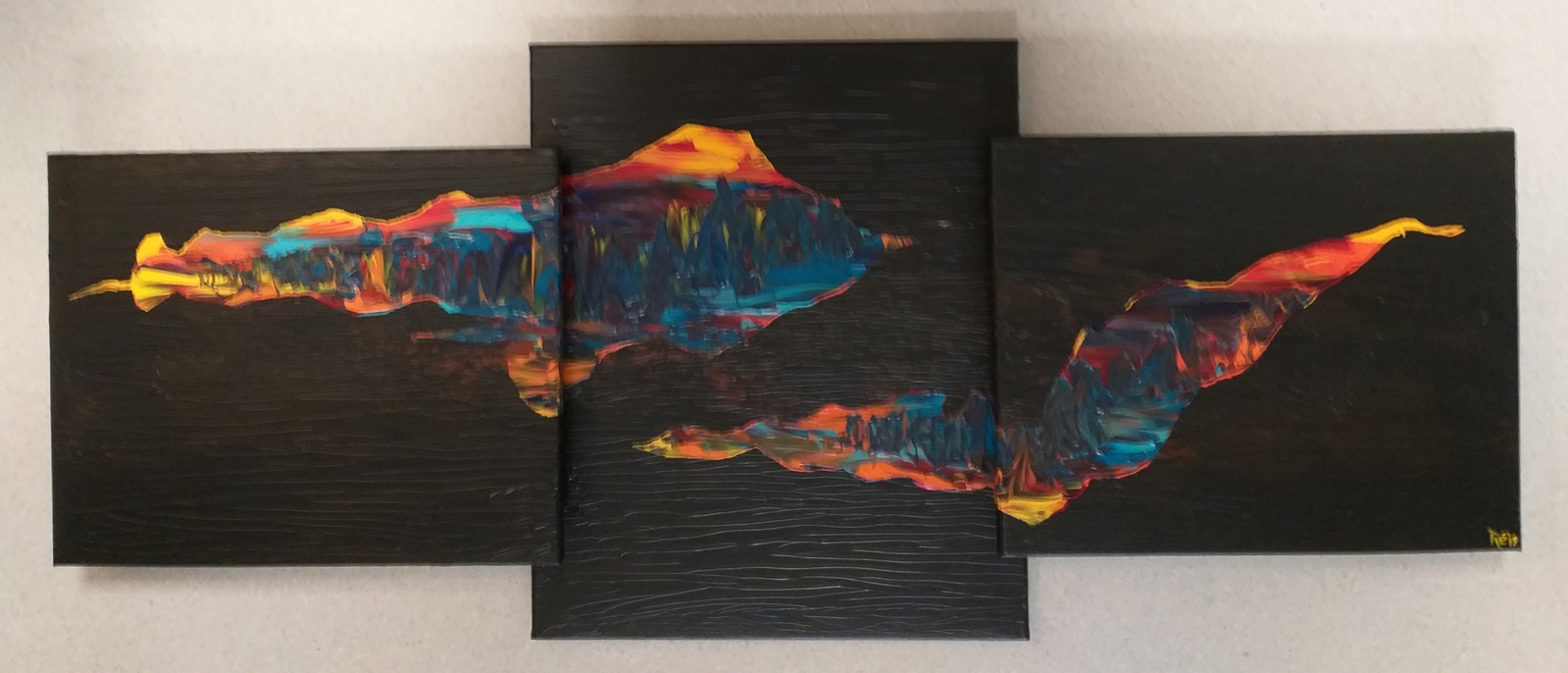 Verborgen landschappen 6 van 3 doeken