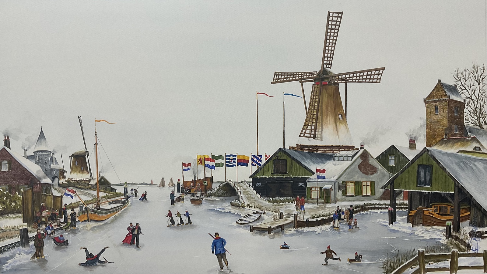 Nostalgische Hollandse winter.