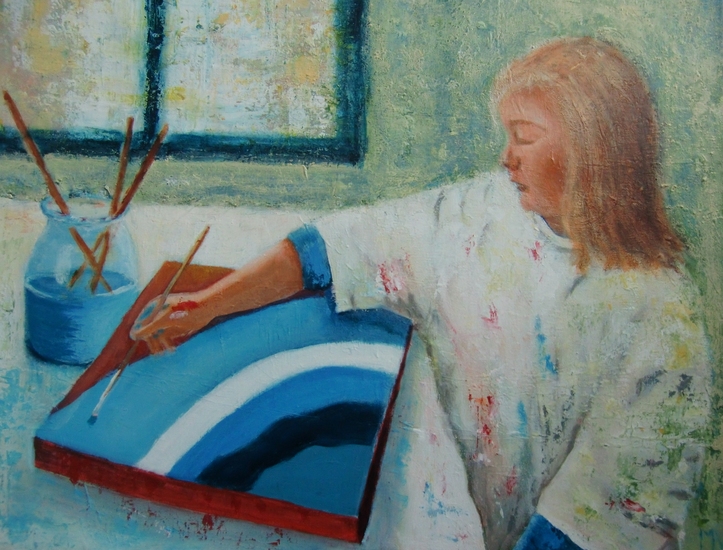 Mayte, herfstvakantie bij oma