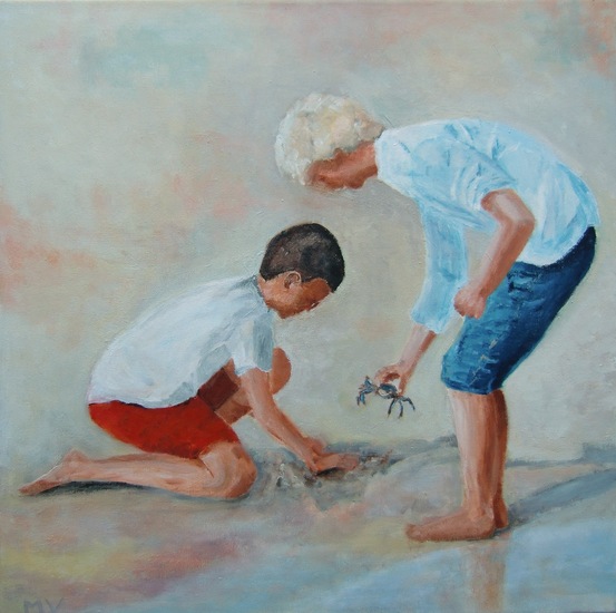 Zomer, krabbetjes vangen