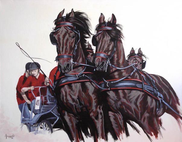 Vierspan het rode team