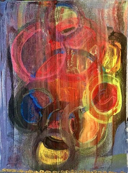 Face behind the circles