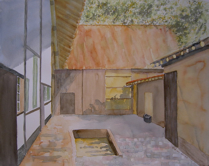 Binnenplaats oude boerderij