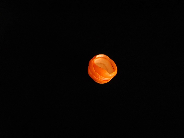 Schil van mandarijn.