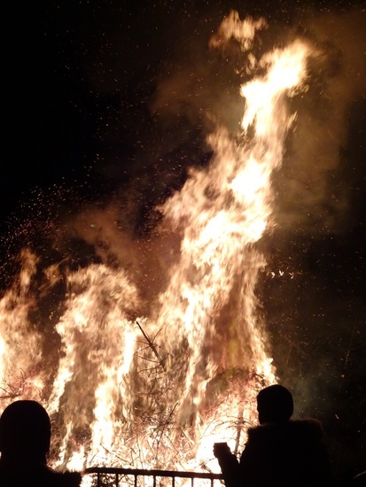 Kerstboomverbranding.