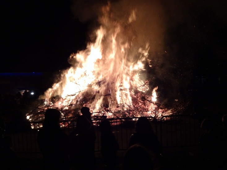 Kerstboomverbranding.