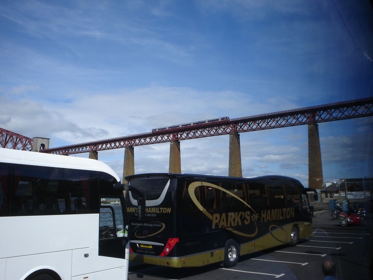 The Forth and Tay Bridge.