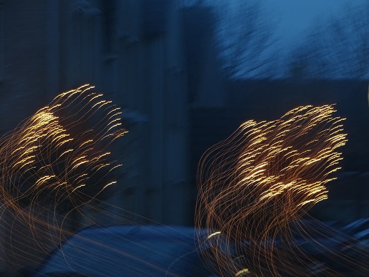 Spelen met lichtjes.