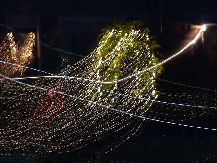 Spelen met lichtjes.