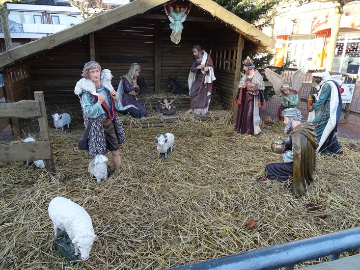 Kerststal.