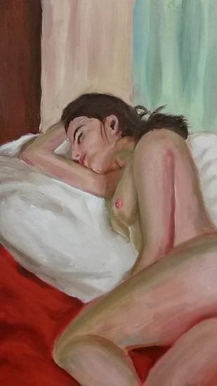 Liggend naakt (close up)