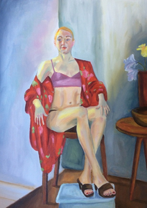 Werken gemaakt in een cursus modelschilderen.