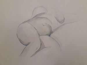 Werken gemaakt in een cursus modeltekenen.