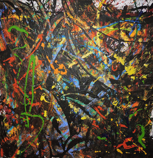 Wandvullend schilderij 02