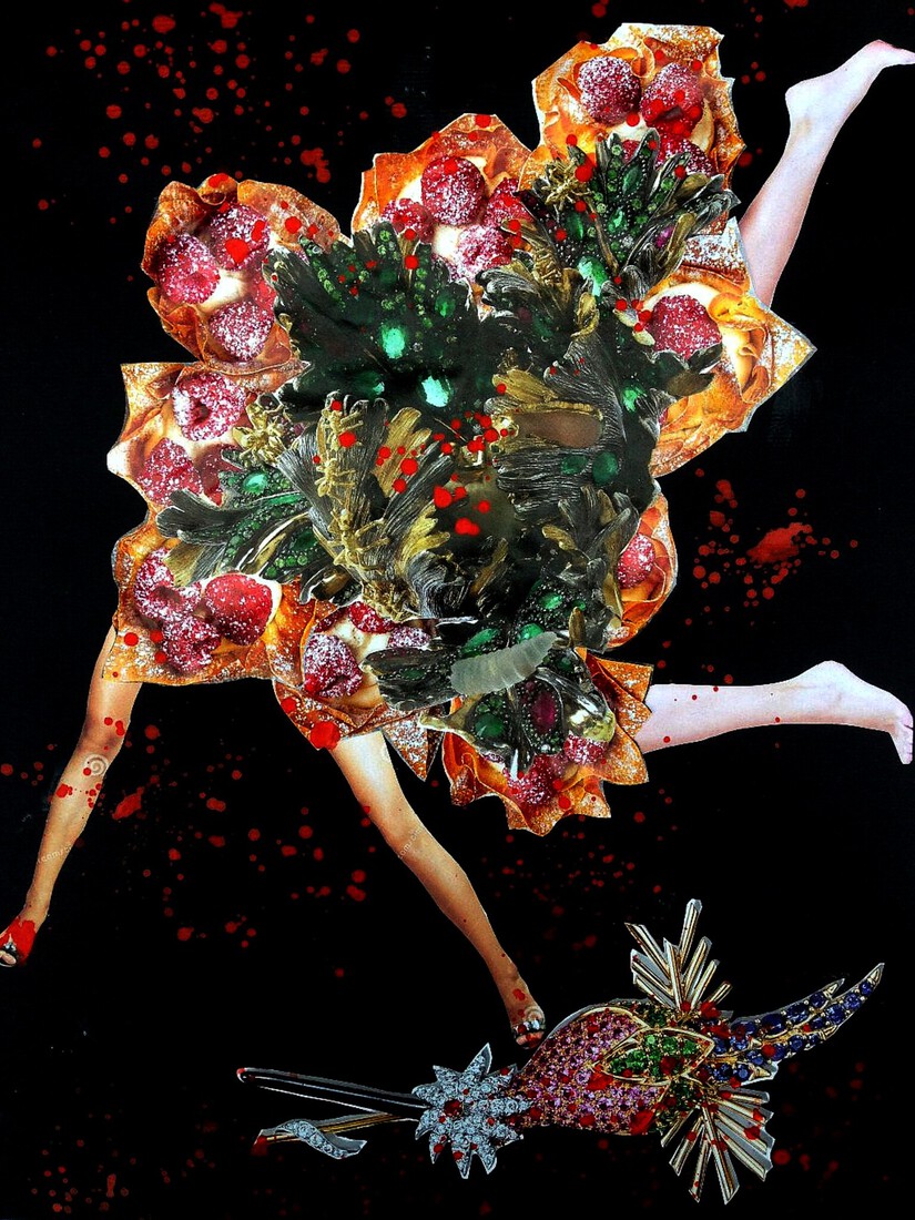 Outsiderart: Corona crisis Collage : Our infected lifes.