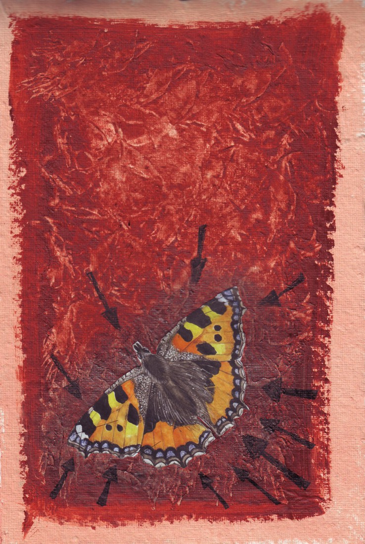 OUTSIDERART COLLAGE NR 183: BUTTERFLY ATTACK