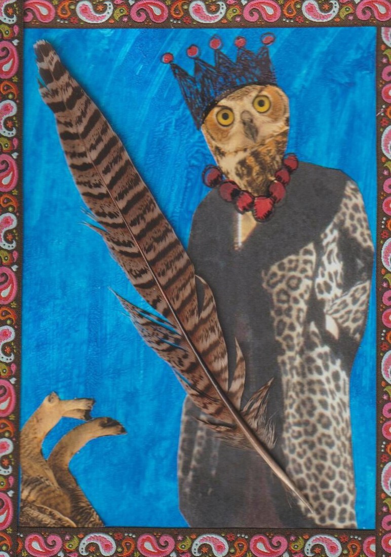 Outsiderart: Collage nr.222: Dont feed your guilt.