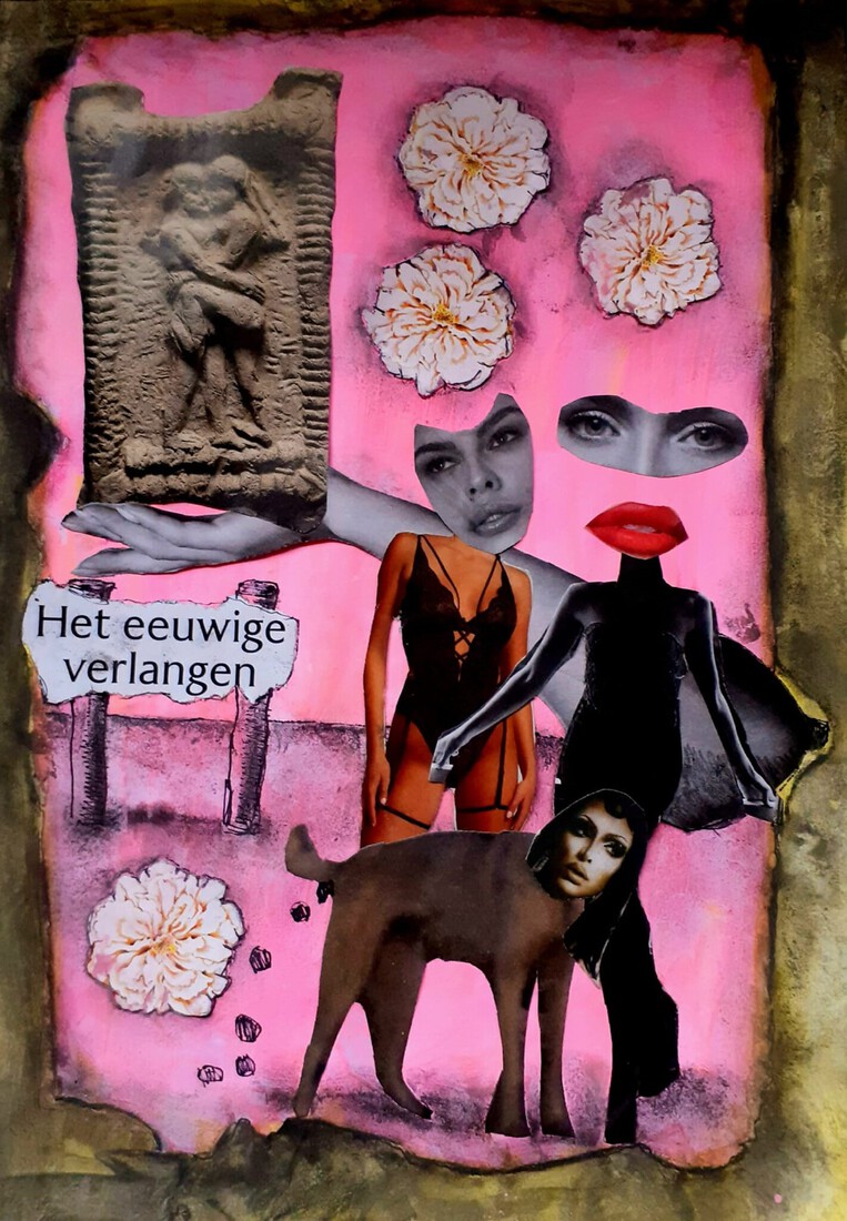 Outsiderart: Collage nr.235 : Het eeuwige verlangen