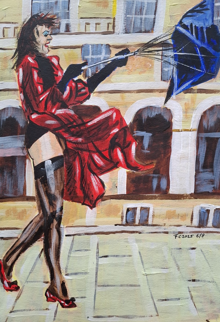 Stormachtige wandeling