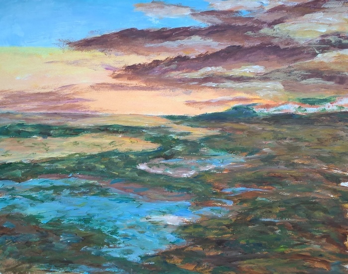 eb bij avond in la Tranch sur Mer