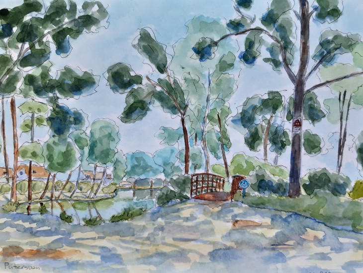 bruggetje over het ven