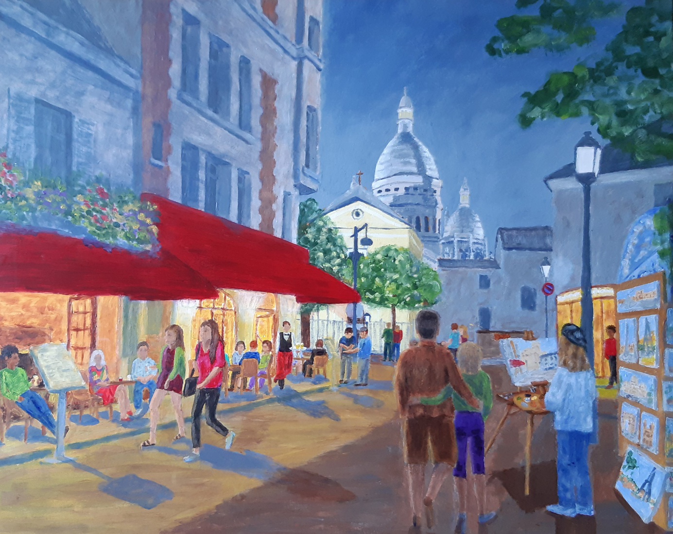 de Sacre Coeur vanaf de Place du Tertre