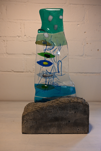 Sculpturen van gefused glas