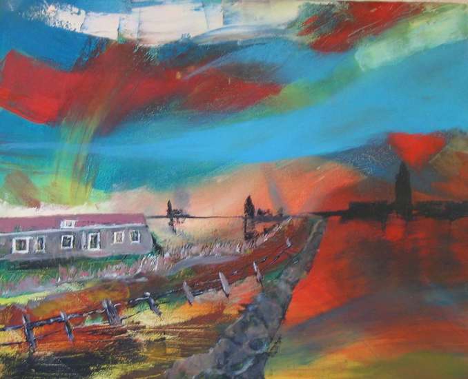 Straatje aan een meer