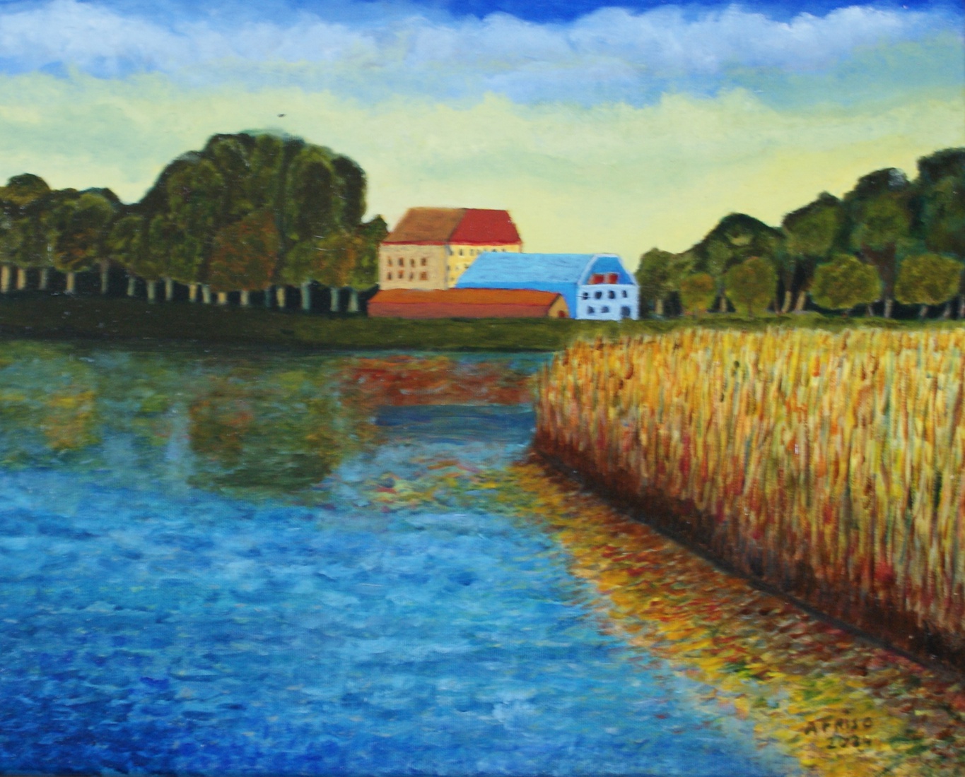 Landschap met meertje