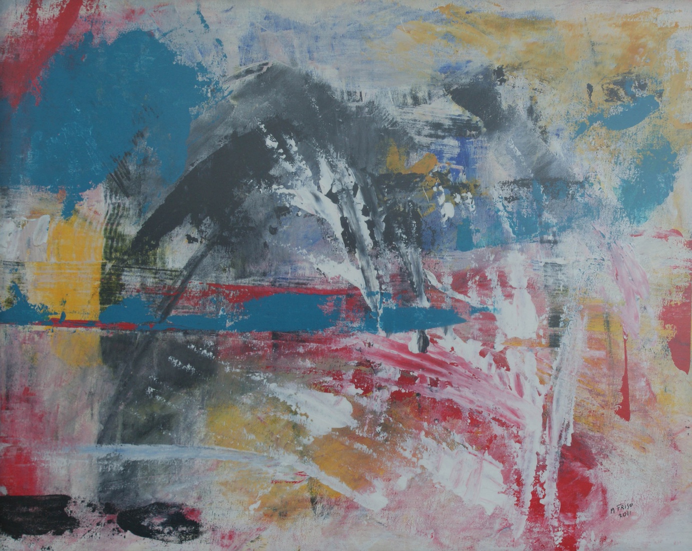 Zicht op stad bij slecht weer