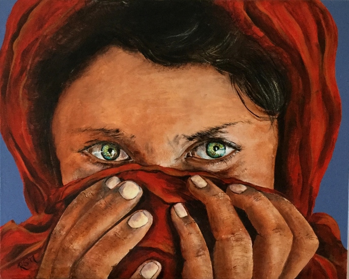 Afgaans meisje met de sjaal