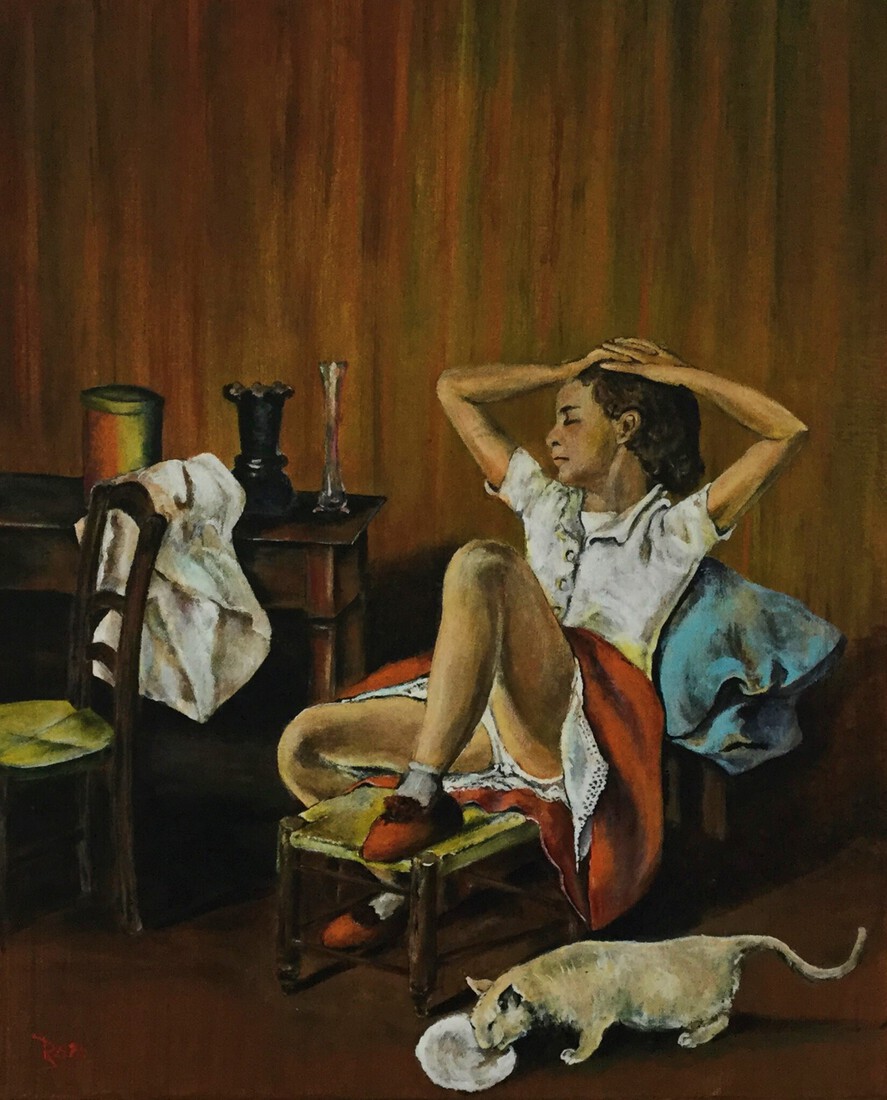 Therese Dreaming van Balthus uit 1938.