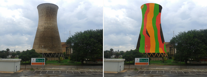 Zesco Tower Lusaka Before / After