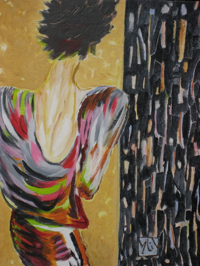 vrouw op de rug gezien