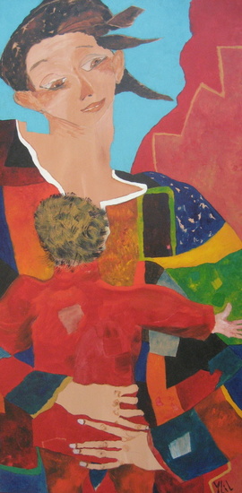 Jonge moeder en kind