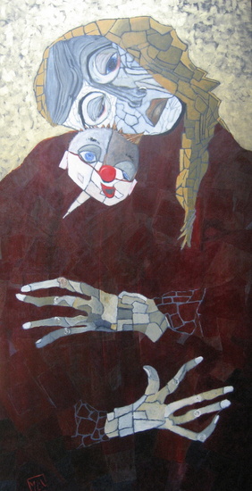 madonna en kind, hommage aan Gerard David (4)